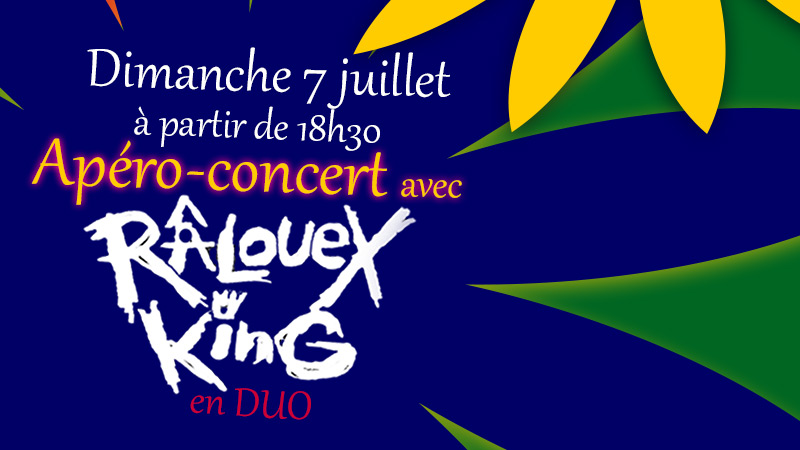 Apéro-concert dimanche 7 juillet