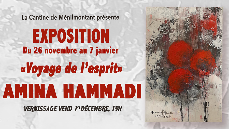 Amina Hammadi expose à la Cantine