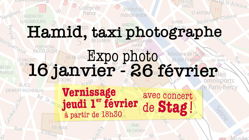 Hamid, taxi photographe, expose à la Cantine