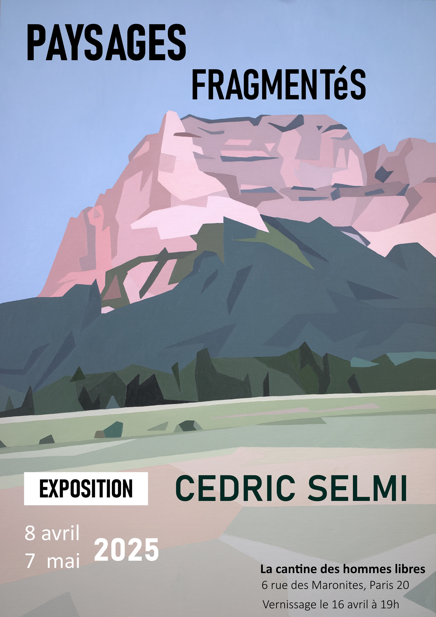 Paysages fragmentés, une expo de Cédric Selmi, du 8 avril au 7 mai 2025
